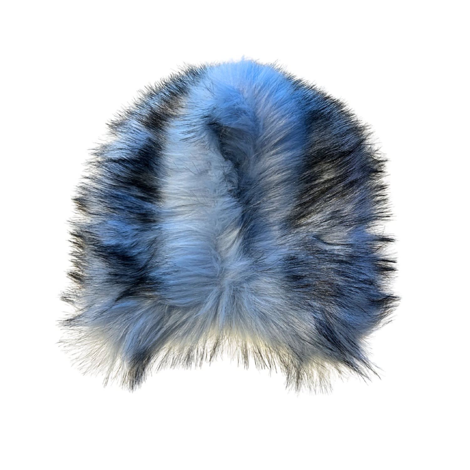 Lindsay Nicholas New York Women's Blue Faux Fur Collar In Blue