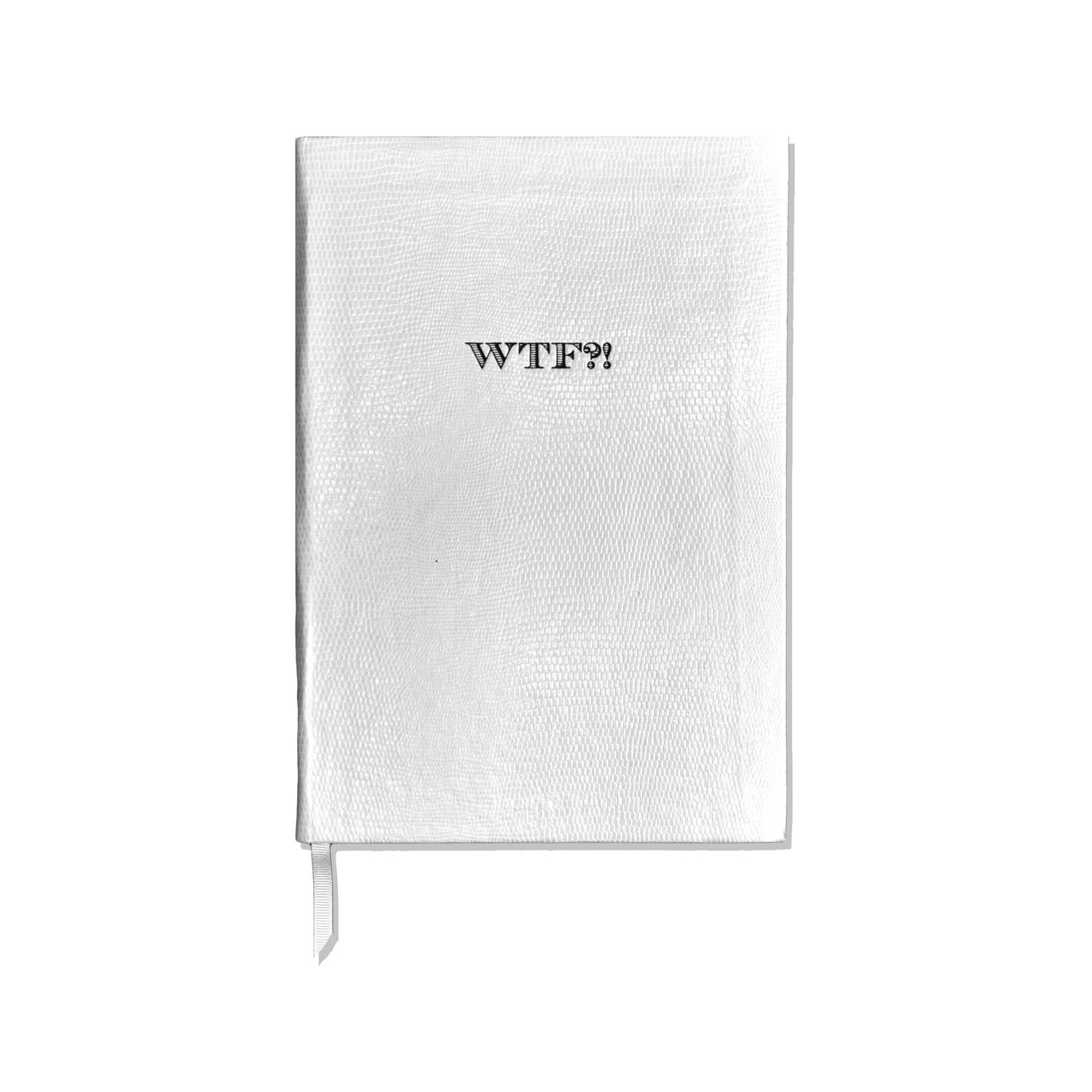 ’Wtf?!’ Notebook White Regular Sloane Stationery