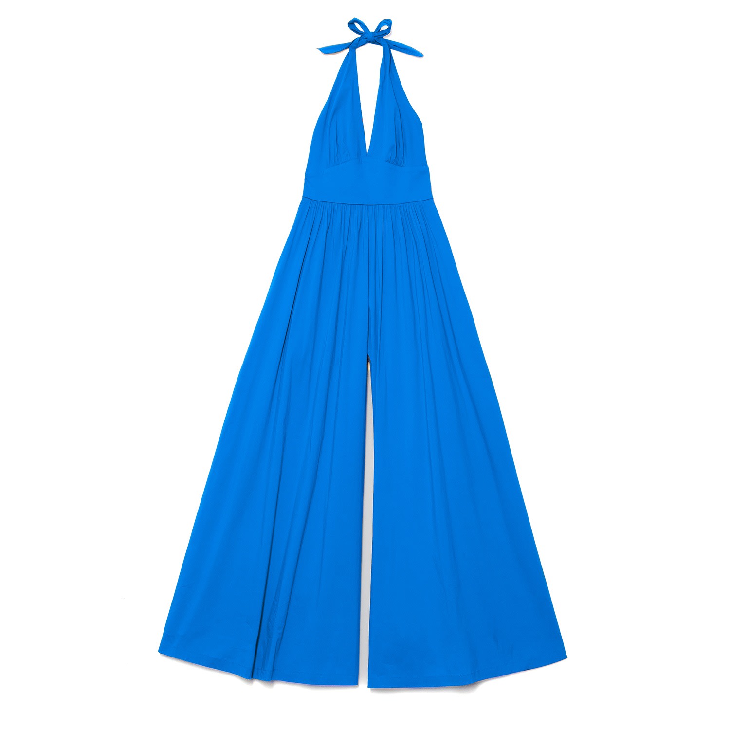 Gaffer&fluf Women's Blue Halter Neck Jumpsuit In Blue