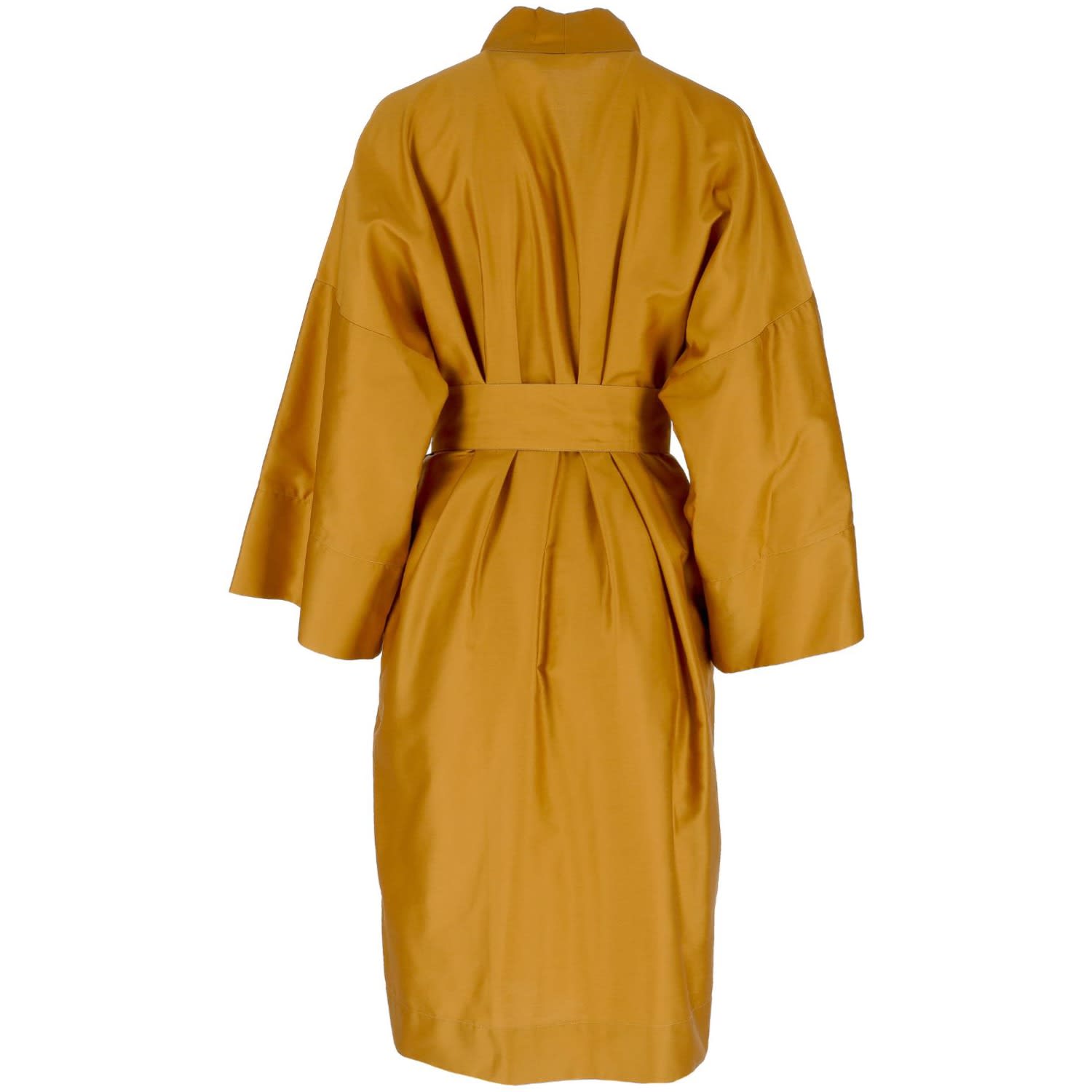 gold dressing gown Decoflux Home Gold / Yellow Kimono Antique Gold Yellow Cotton Dressing Gown