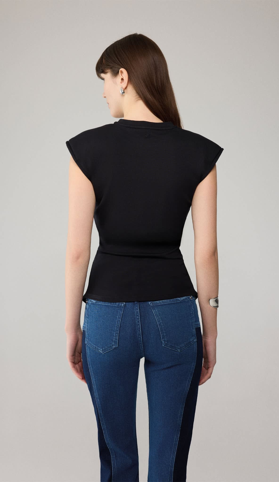 Zahara Zipped Corset T-Shirt | RHODAINE | Wolf & Badger