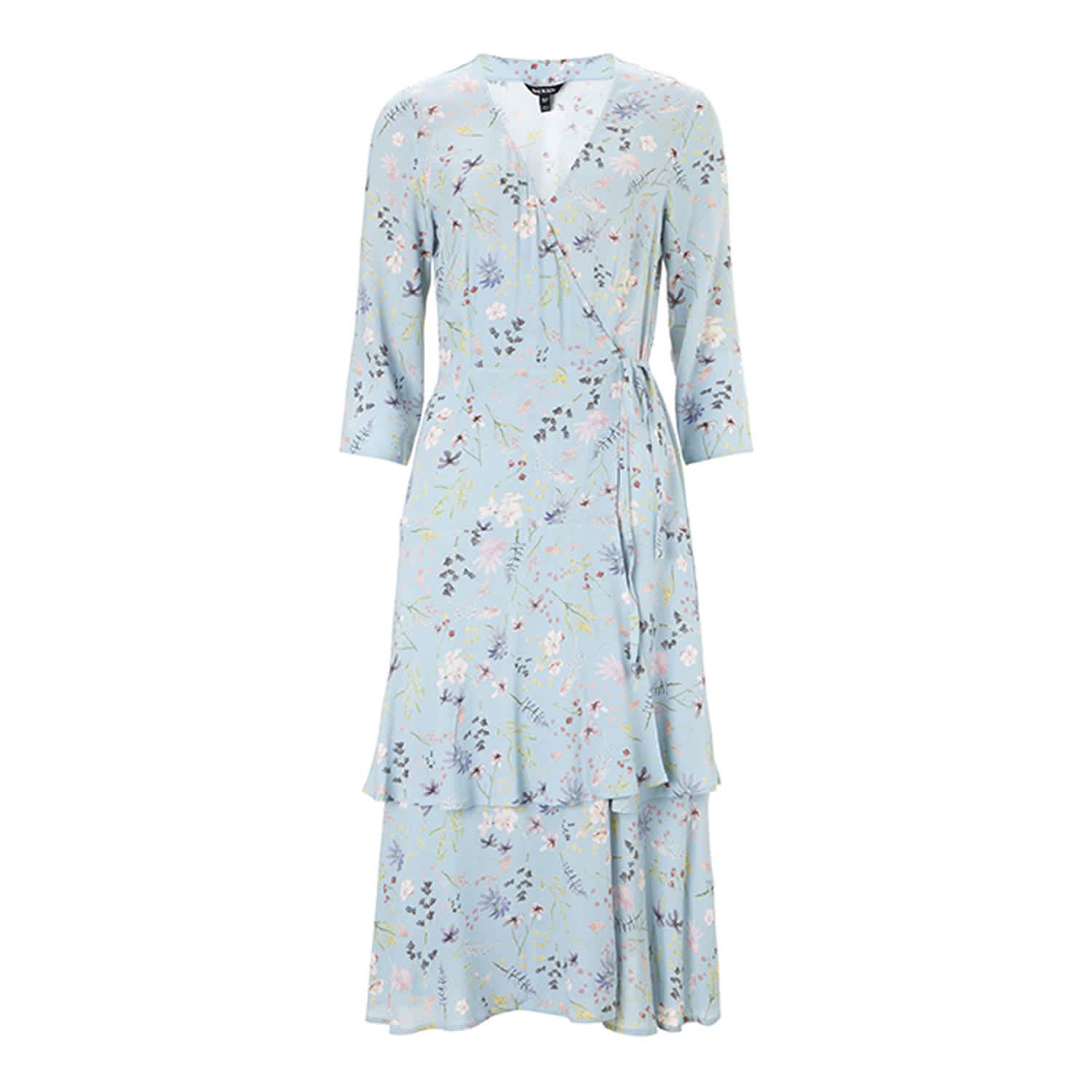romantic meadow tiered ruffle dress