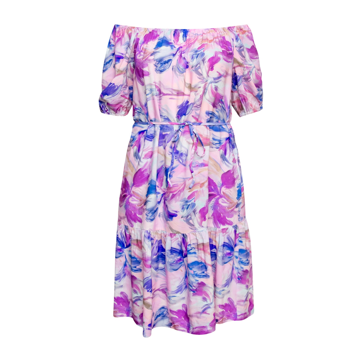 Amoresea Women's Pink / Purple Sweet Purple Day Dress With Pockets In Pink/purple
