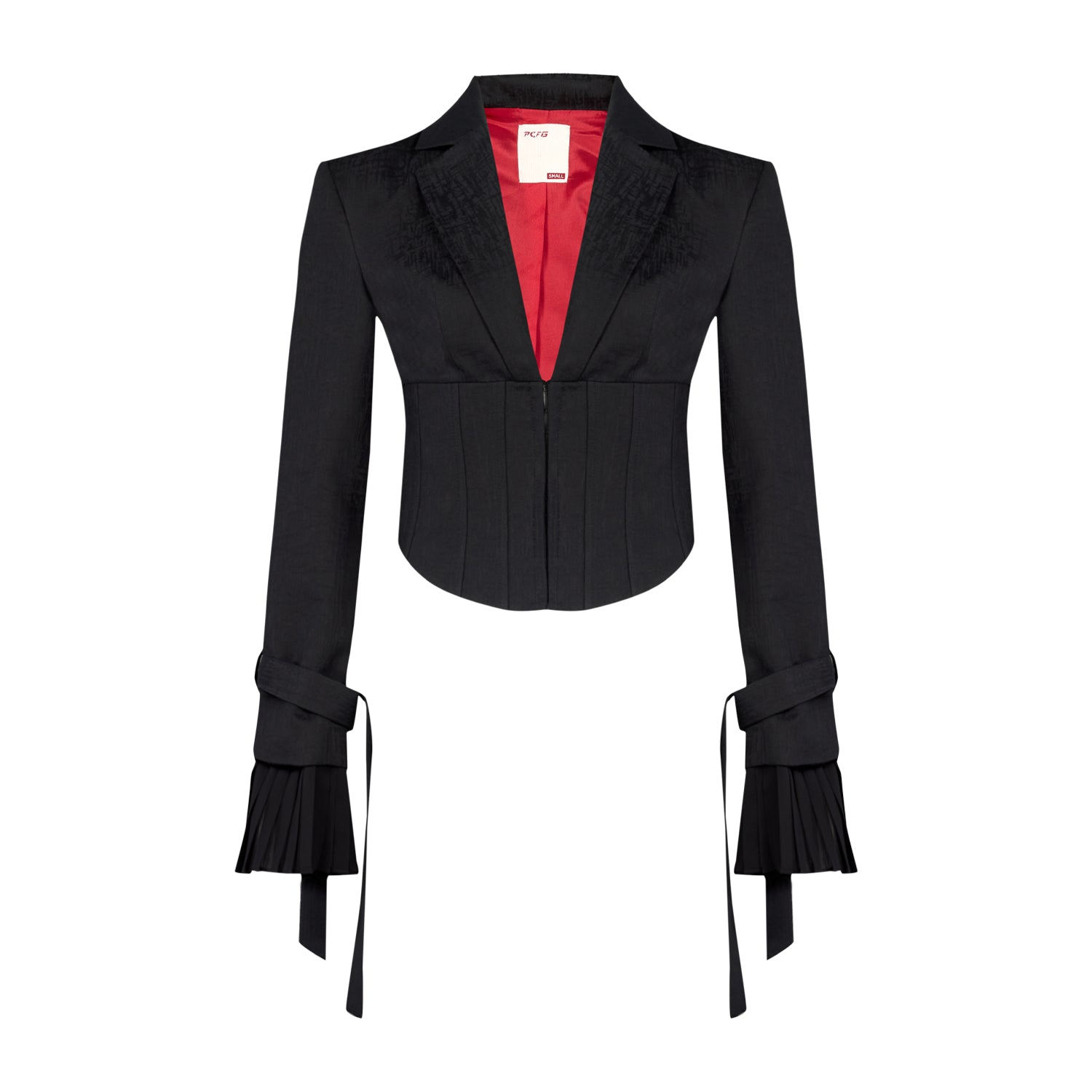 Pcfg Women's Black Your Itch Corset Blazer Jacket In Black