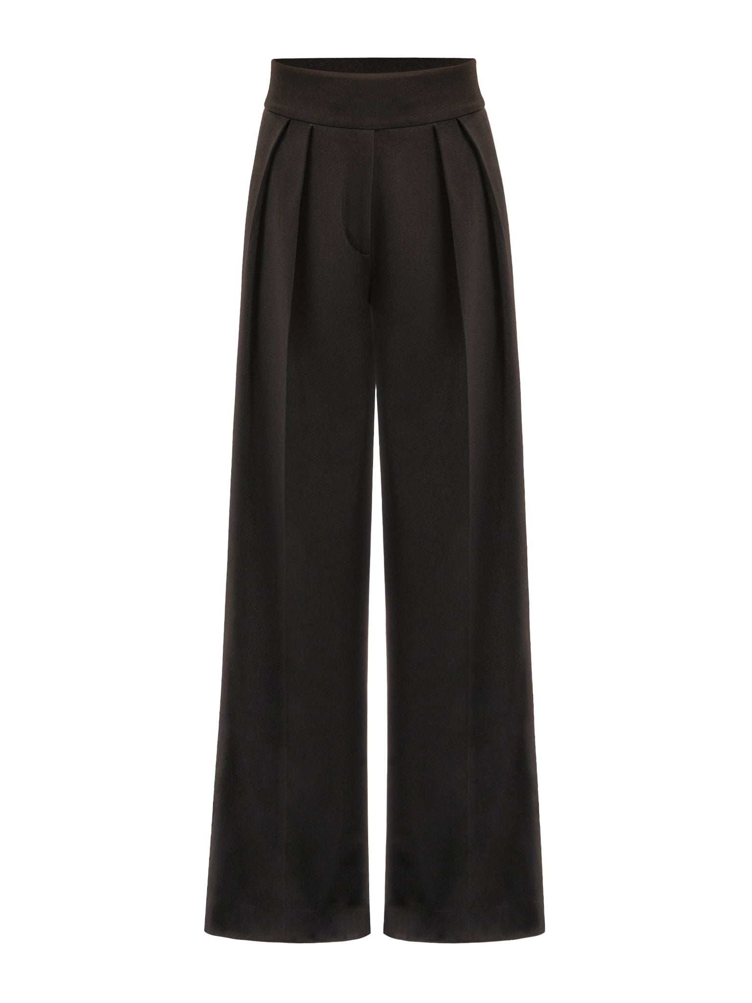 Tia Dorraine Women's High-waist Wide-leg Trousers, Black In Black