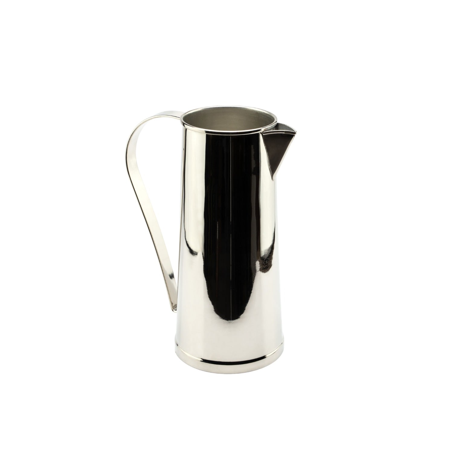 Anatoliacraft Silver Handcrafted Chrome-plated Pure Copper Pitcher