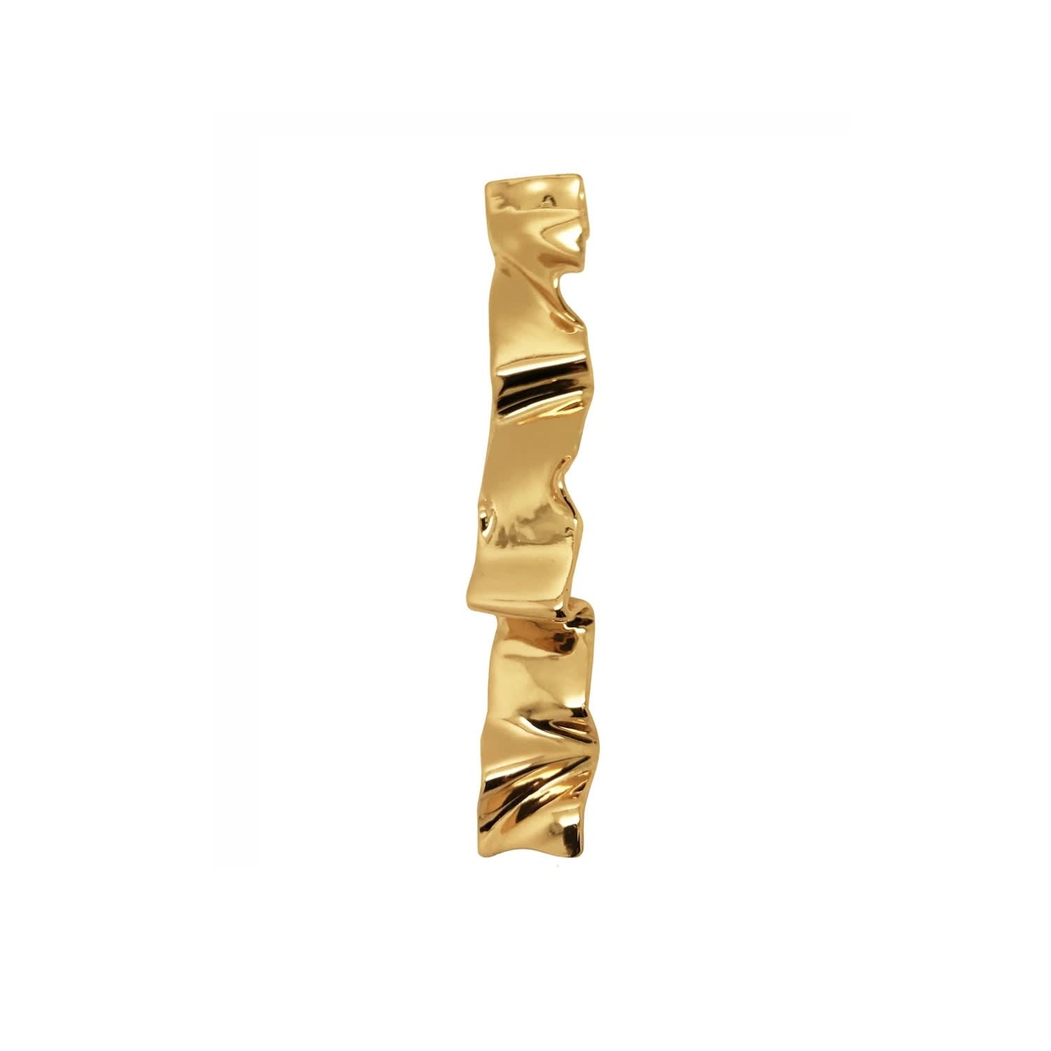 Gold Wave Earring Coup De Coeur London Wolf Badger