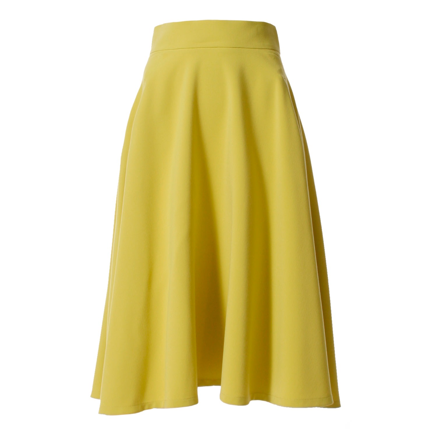 Women’s Yellow / Orange Lesly Lemon A Line Midi Skirt Extra Small Vikiglow