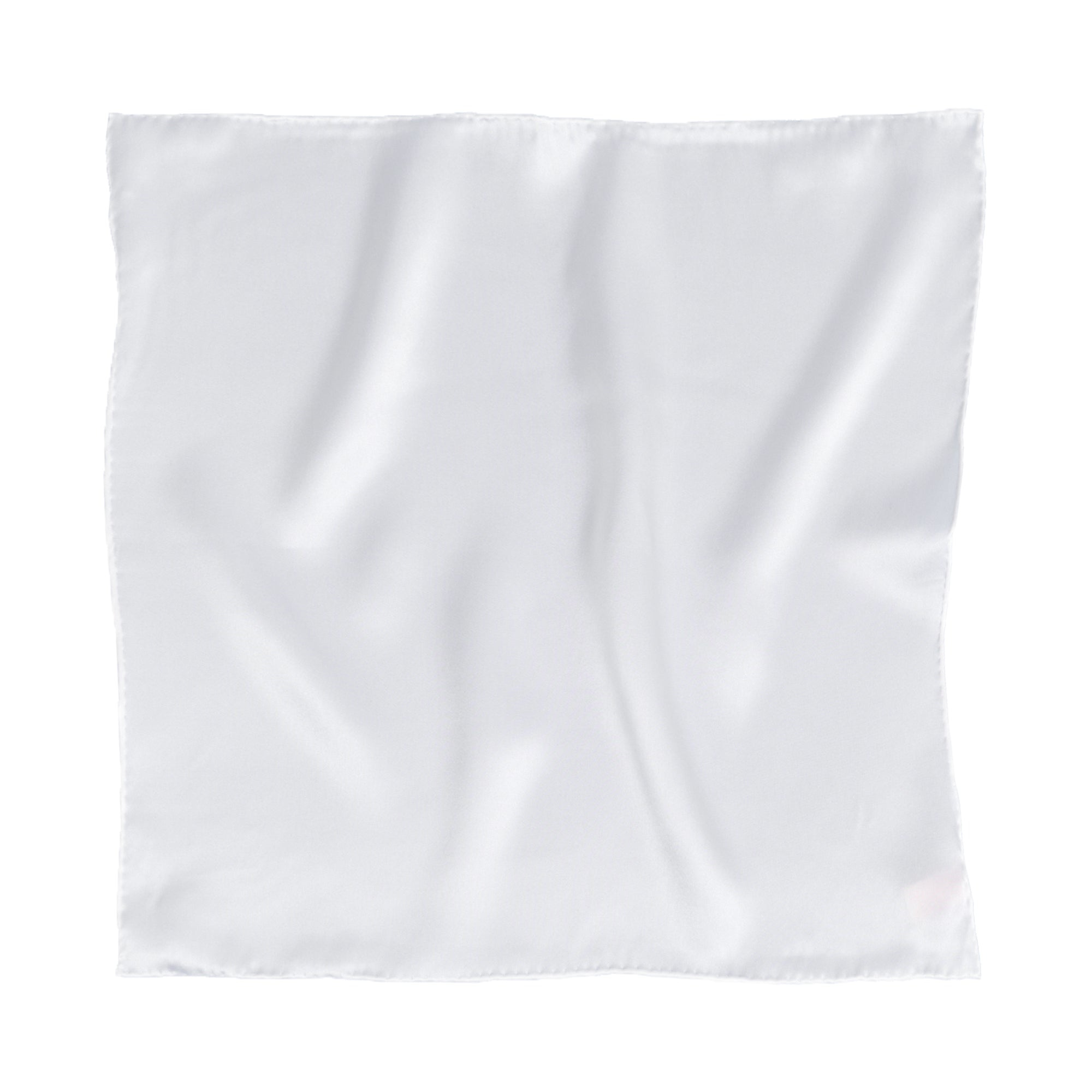 Lost Pattern Nyc Men's Dapper Fold Silk Pocket Square - White In White