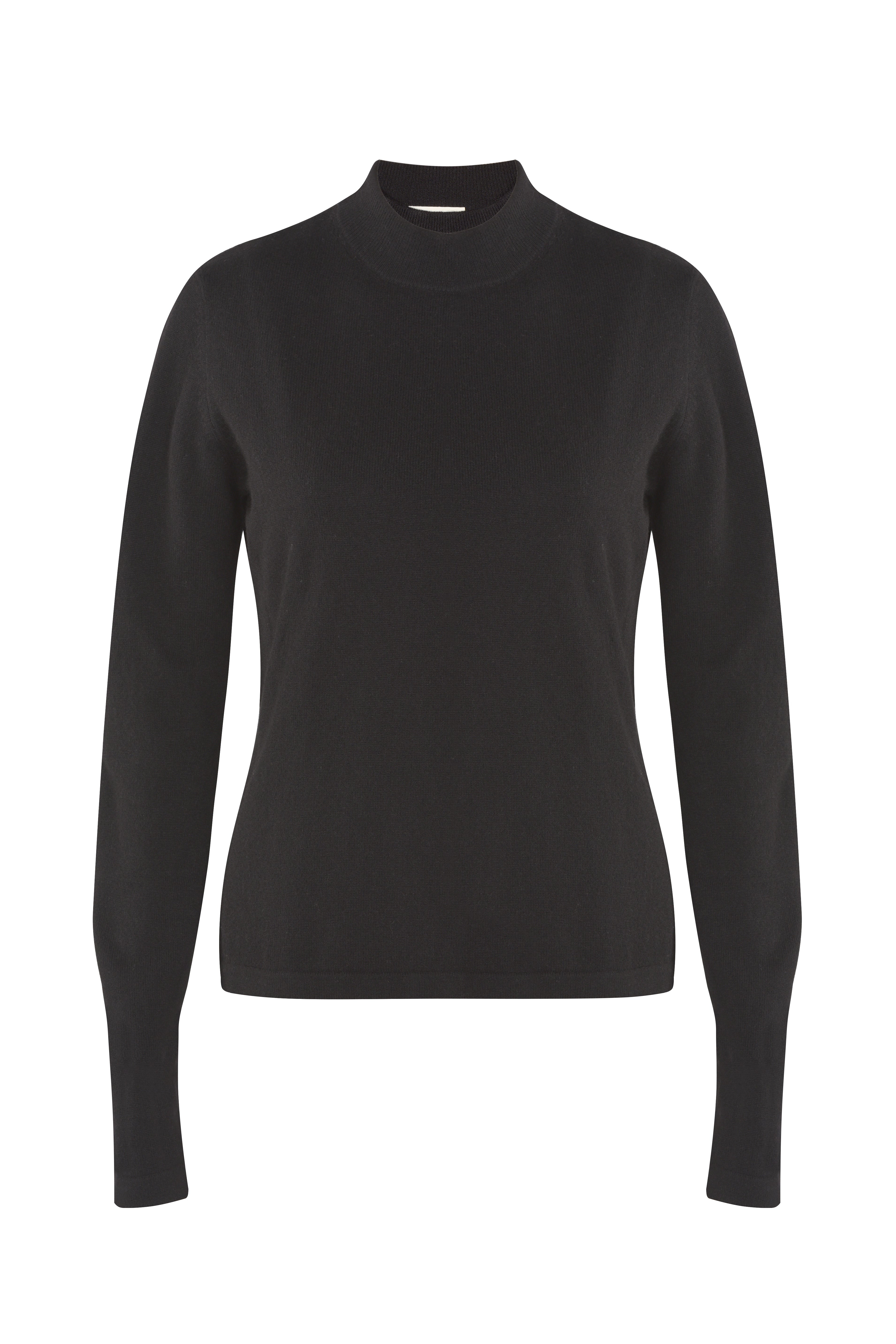 Justlove Women's Merino / Cashmere Sweater Poise Black In Black
