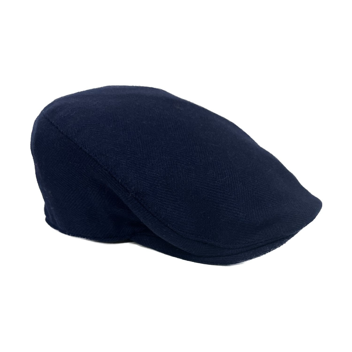 Kinalba Men's Blue Navy Cashmere Flat Cap In Blue