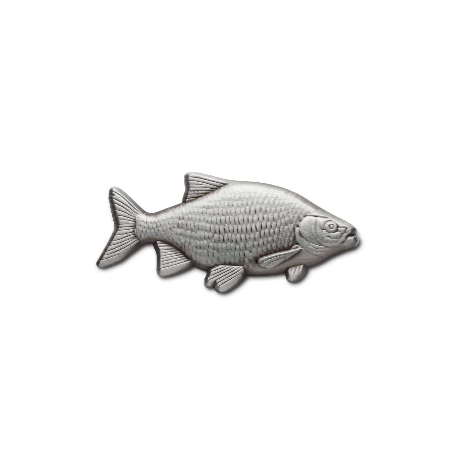 Make Heads Turn Women's Grey / Neutrals / Silver 3d Silver Pin Roach Fish In Gray