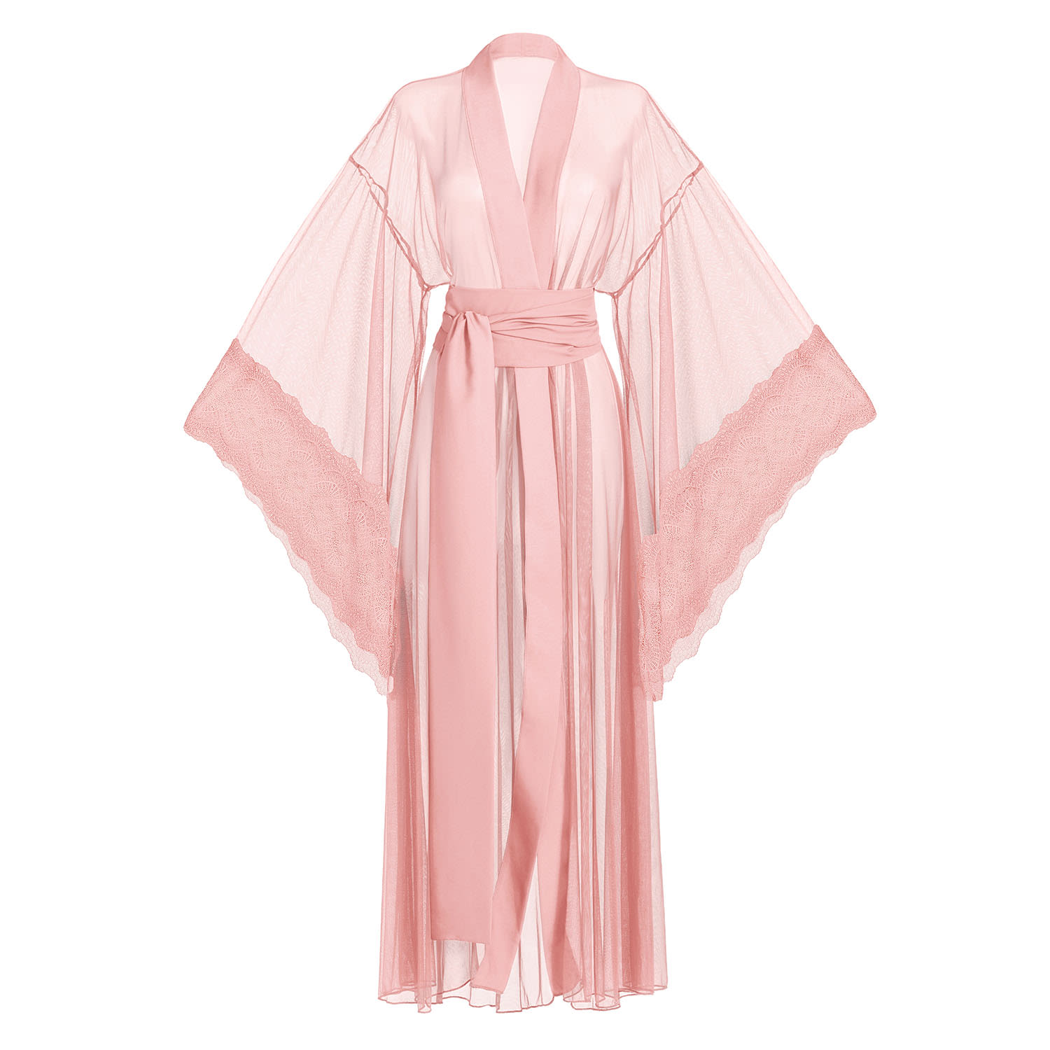 Luciela Women's Pink / Purple Pink Bell-sleeved Kimono In Pink/purple