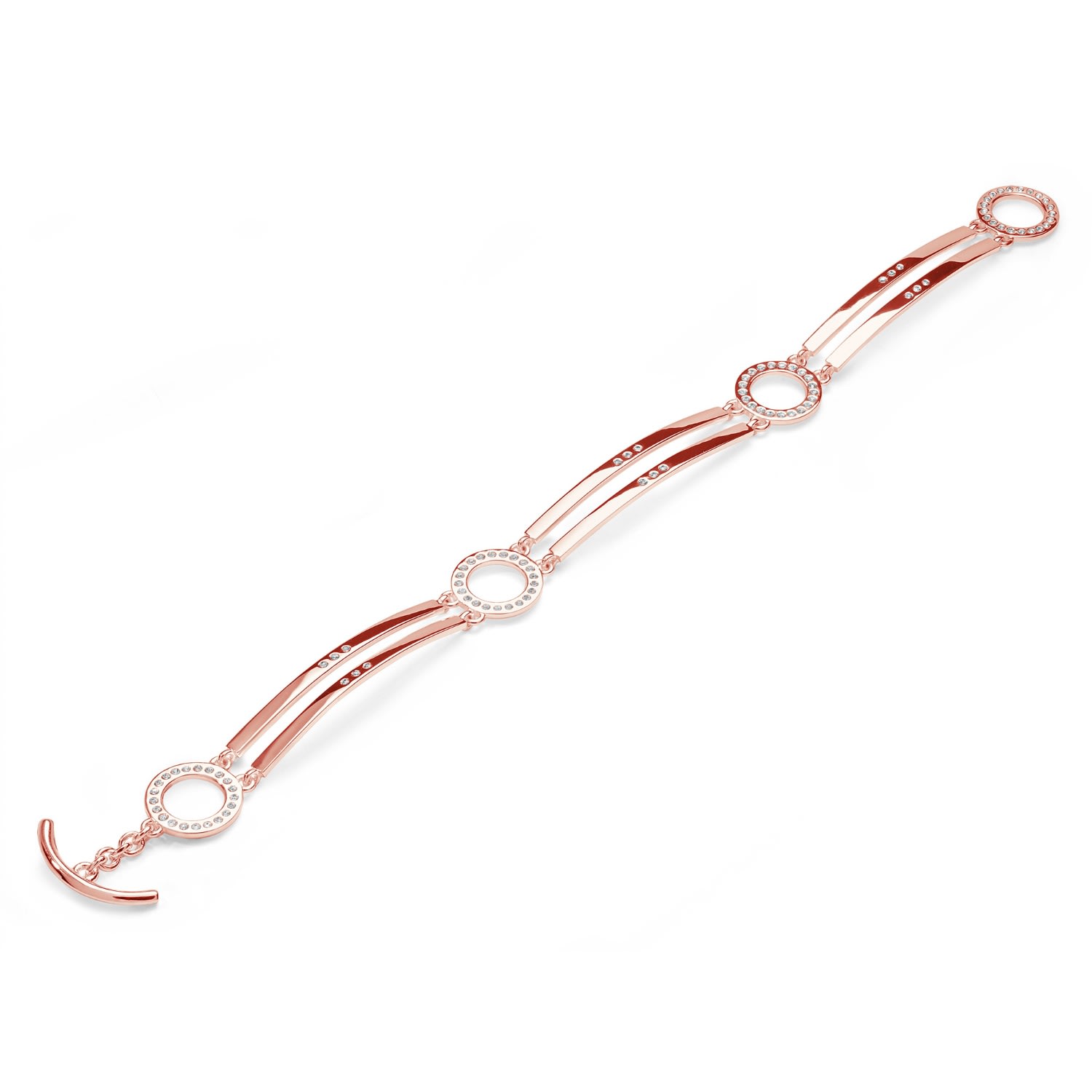 Lucy Quartermaine Women's Art Deco Bracelet In Rose Gold Vermeil In Pink