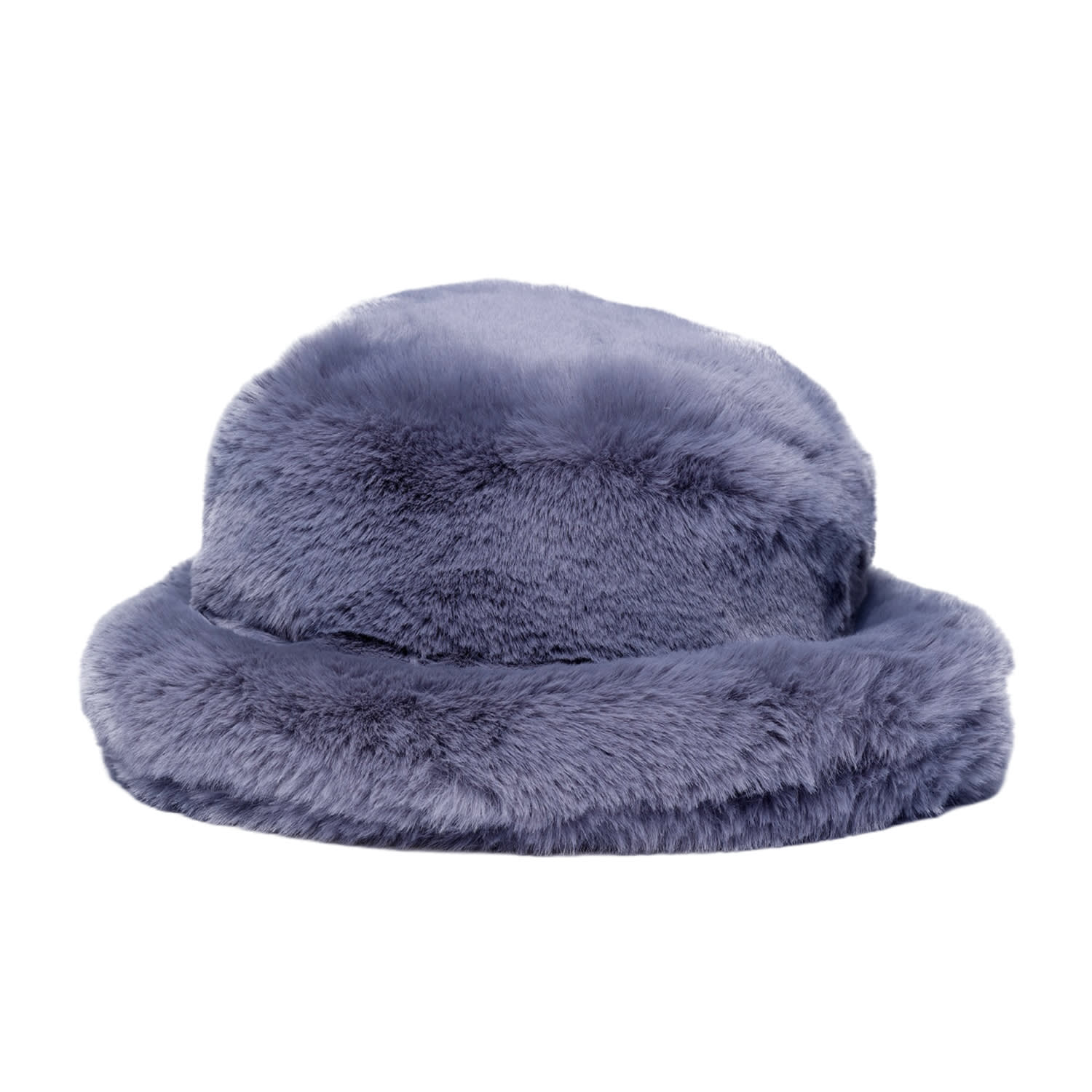 Vaseghia Women's Black / Grey Nimbus Vegan Faux Fur Bucket Hat In Multi