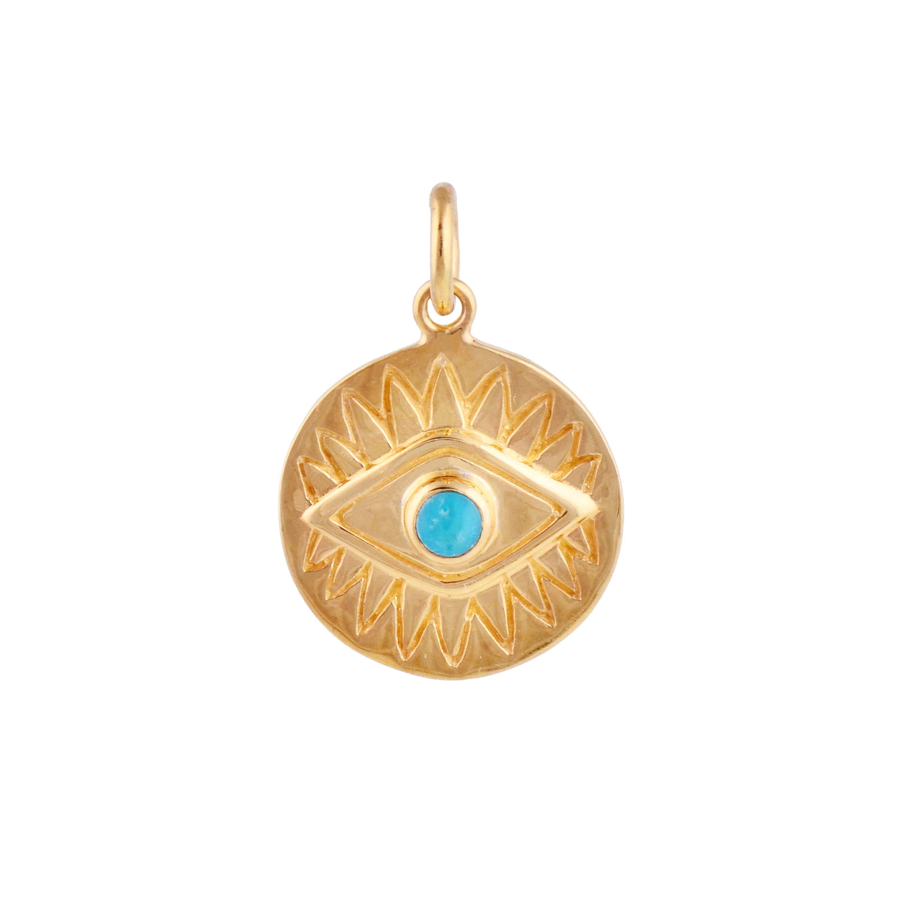 Women’s Ubud Gold & Turquoise Coin Pendant Cantik by Camilla