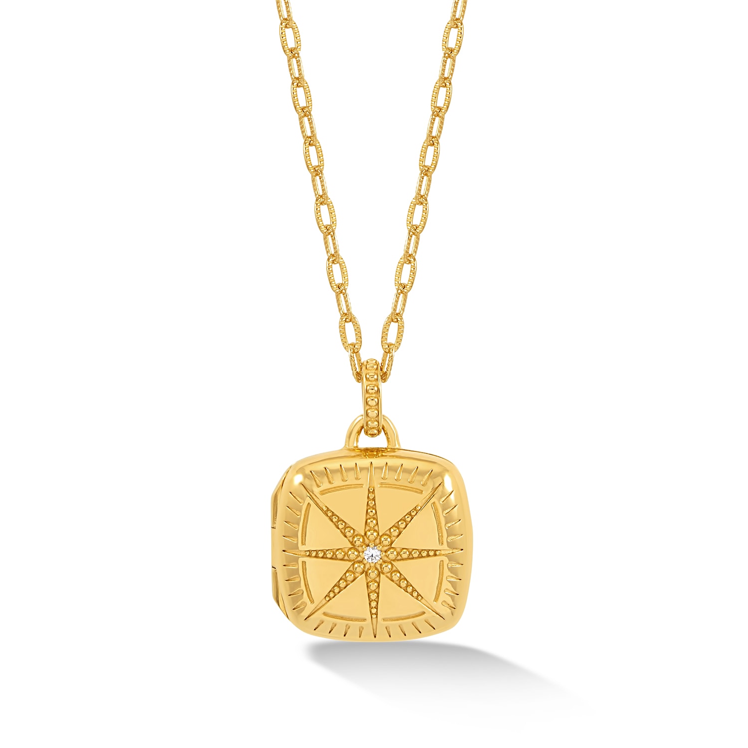 Dower & Hall Women's Sapphire Stellar Locket In Gold In Gold