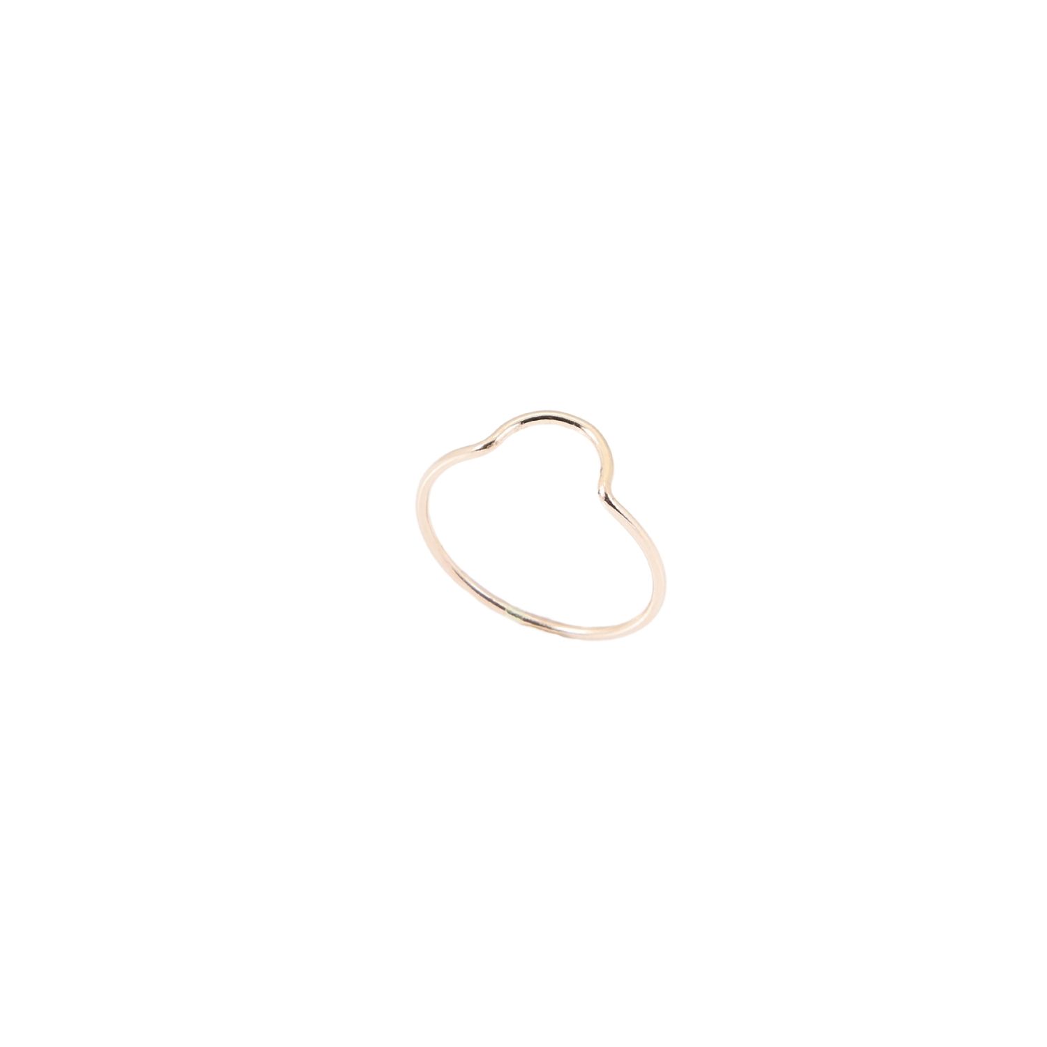 Inari Jewellery Women's Over The Bump Gold-filled Wave Ring