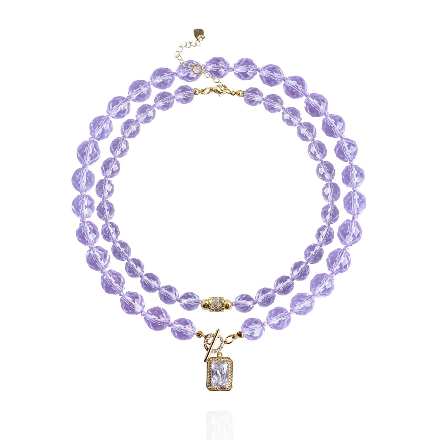 Women’s Pink / Purple Leni Necklace Set In Lavender Saule Label