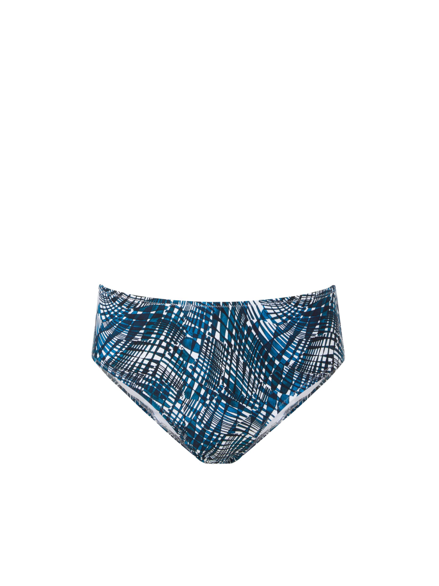 Change Of Scenery Women's Blue Classic Midrise Bottom Abstract Wave In Multi