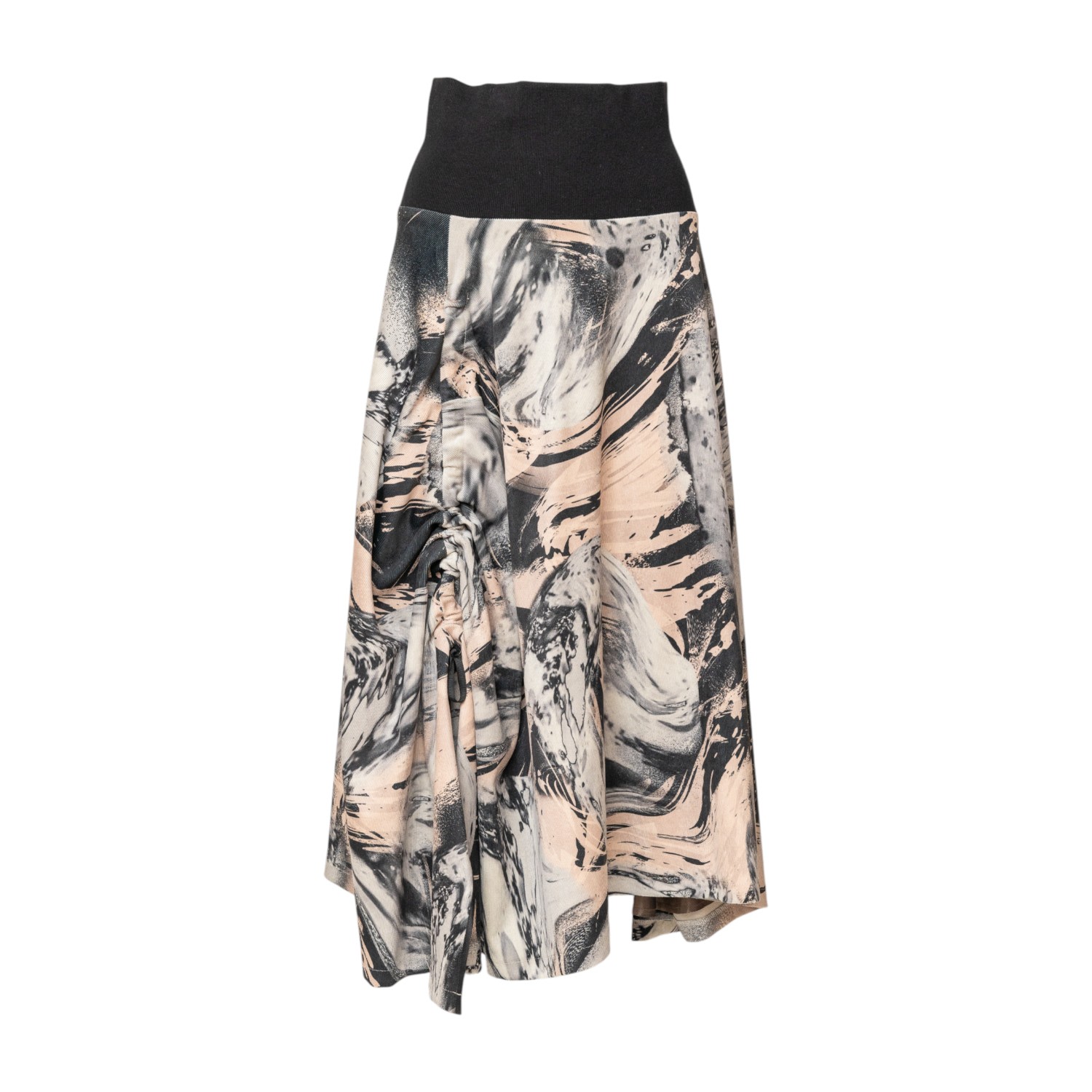 Artista Women's Angel Draped Asymmetric Midi Skirt In Multi