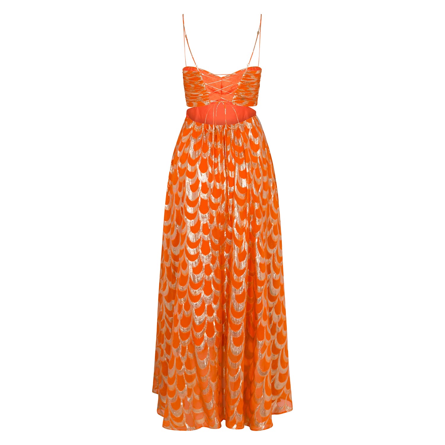 Adele Dress - Orange by Delfi Collective