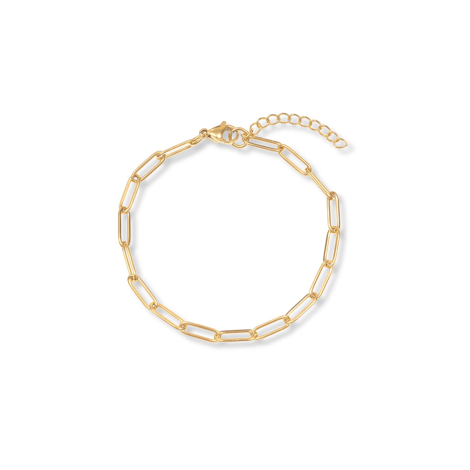 Women’s Gold Cable Chain Bracelet A Weathered Penny