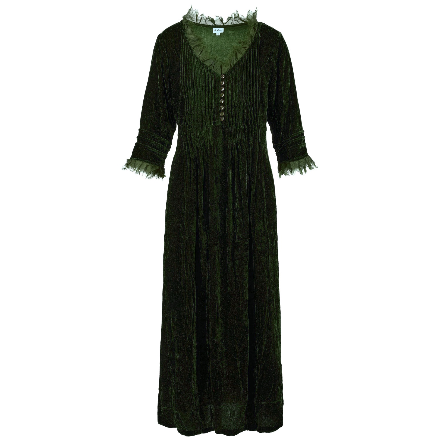 forest green velvet maxi dress Forest Green Velvet Floral Button Down Maternity Maxi Dress – PinkBlush main image 1