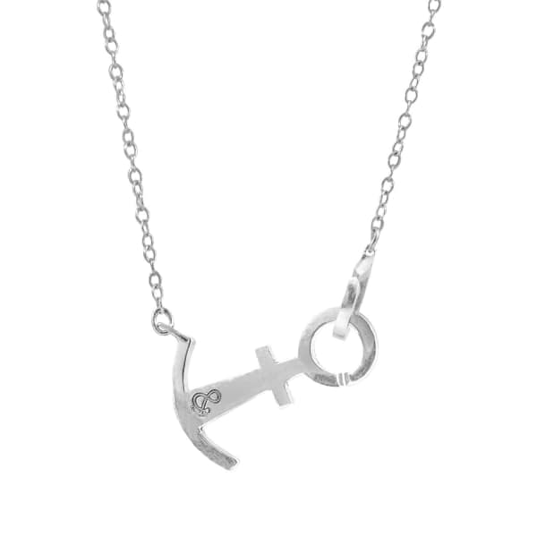 Anchor & Crew Tourists Anchor Link Paradise Silver Necklace Pendant In Silver
