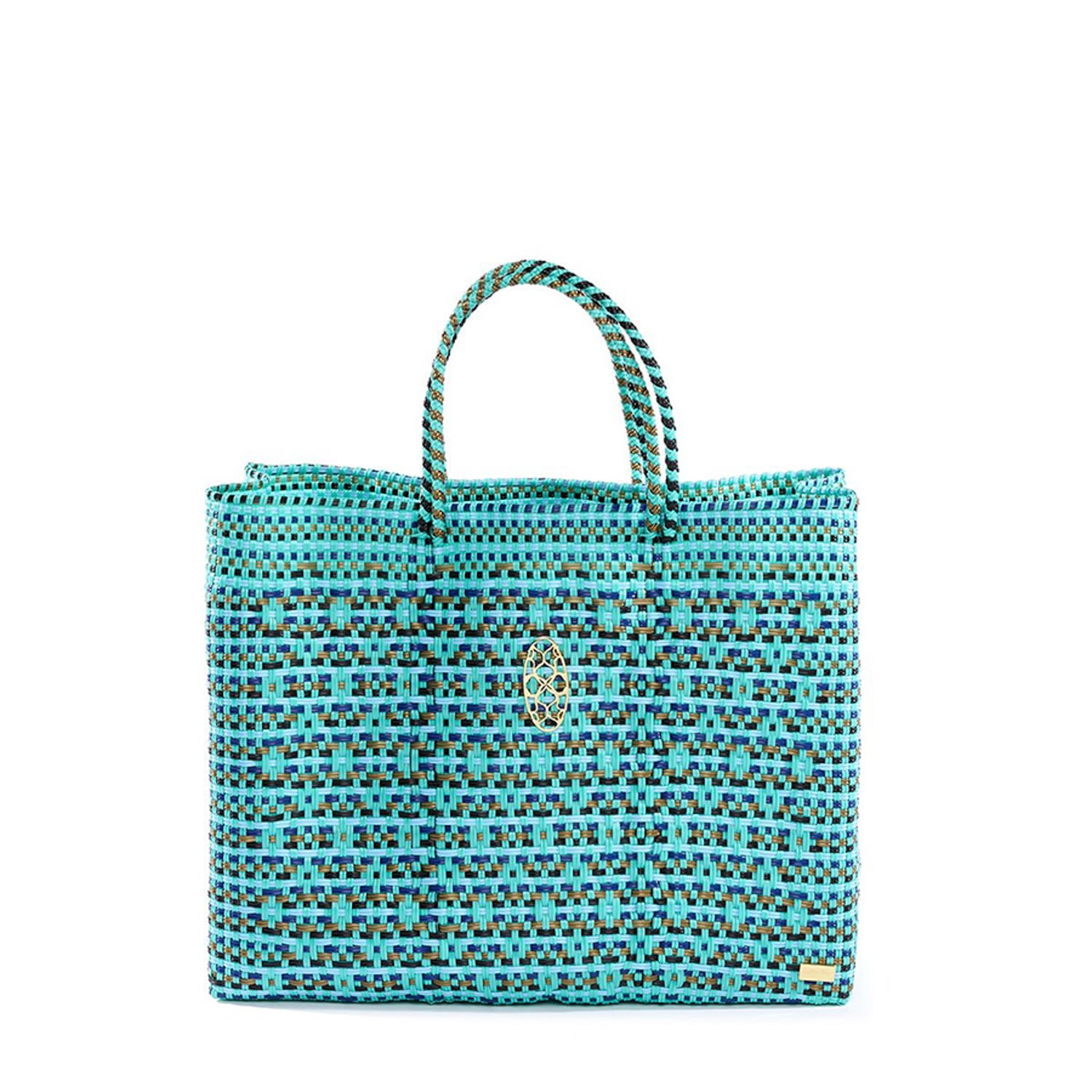 Women’s Turquoise Book Tote Bag With Clutch Lolas Bag