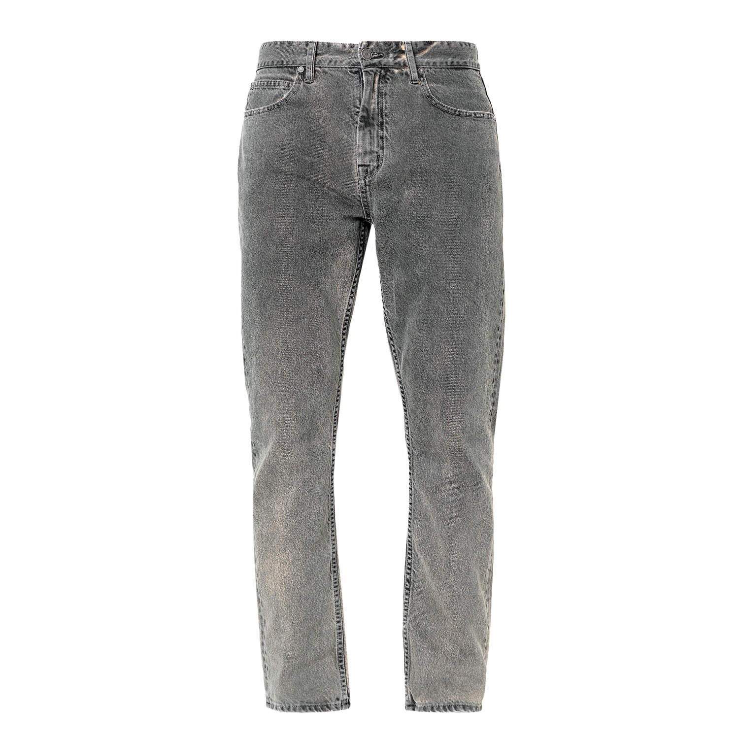 Shop Noend Denim Grey Noend Men's Slim Straight Jeans In Uvalde