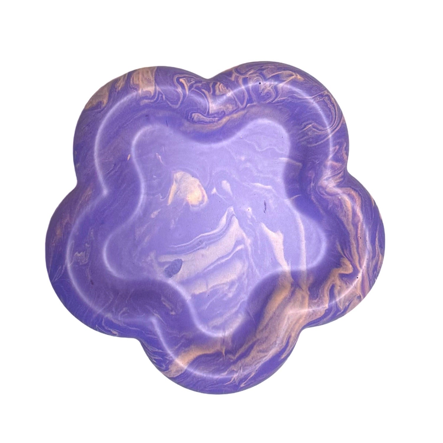 By Shax Pink / Purple Flower Power Chunky Coaster - Purple In Pink/purple