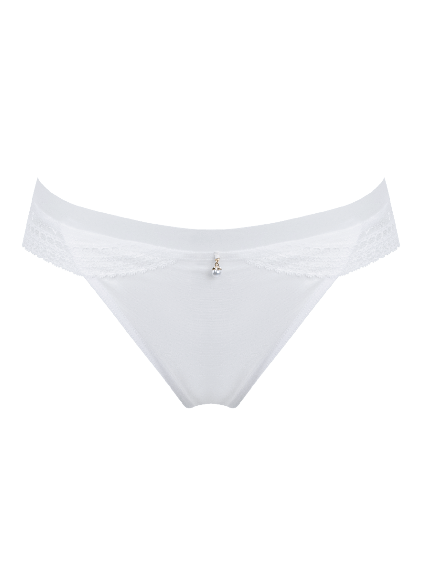 Bonbon Lingerie Women's White Angelina Thong Ivory In White