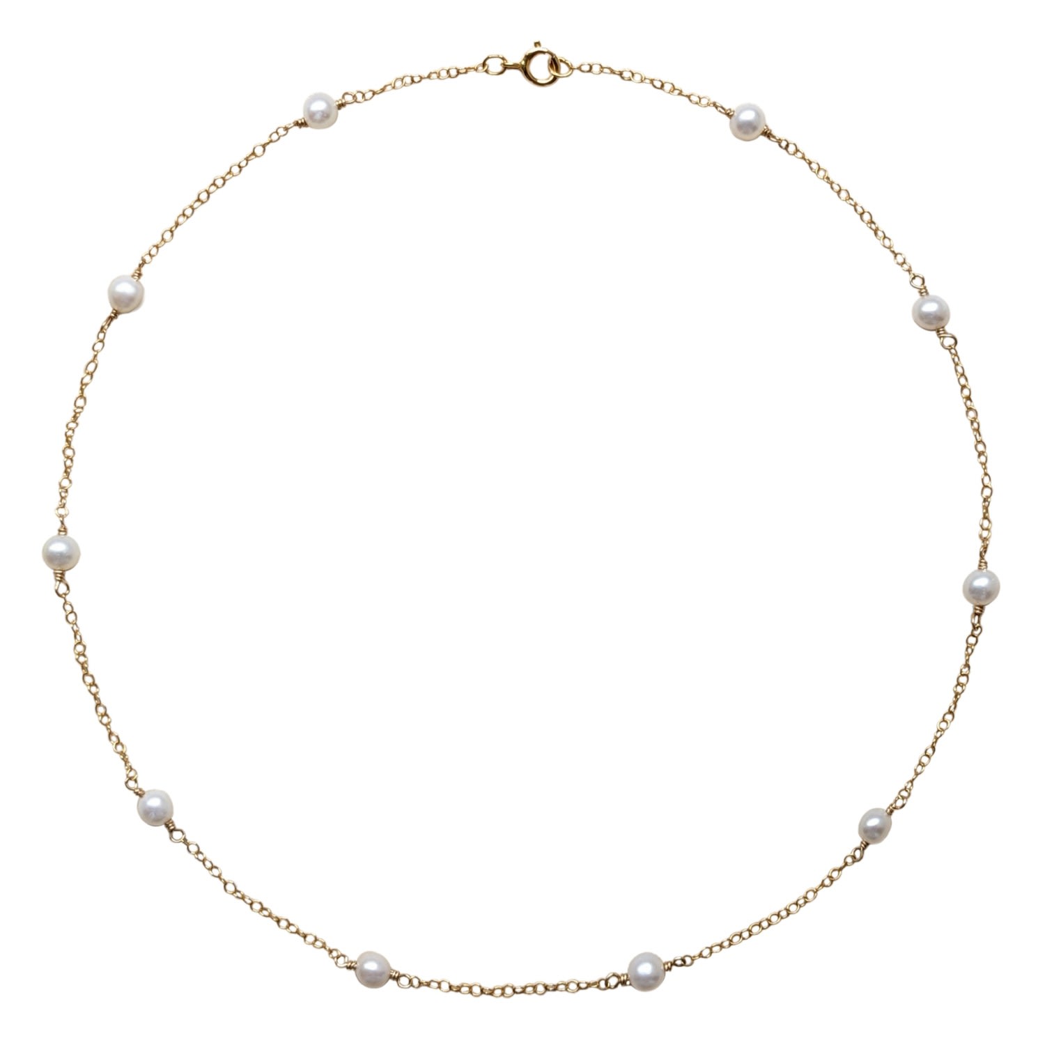 Women’s Orla Pearl And Chain Gold Filled Necklace Kiri & Belle