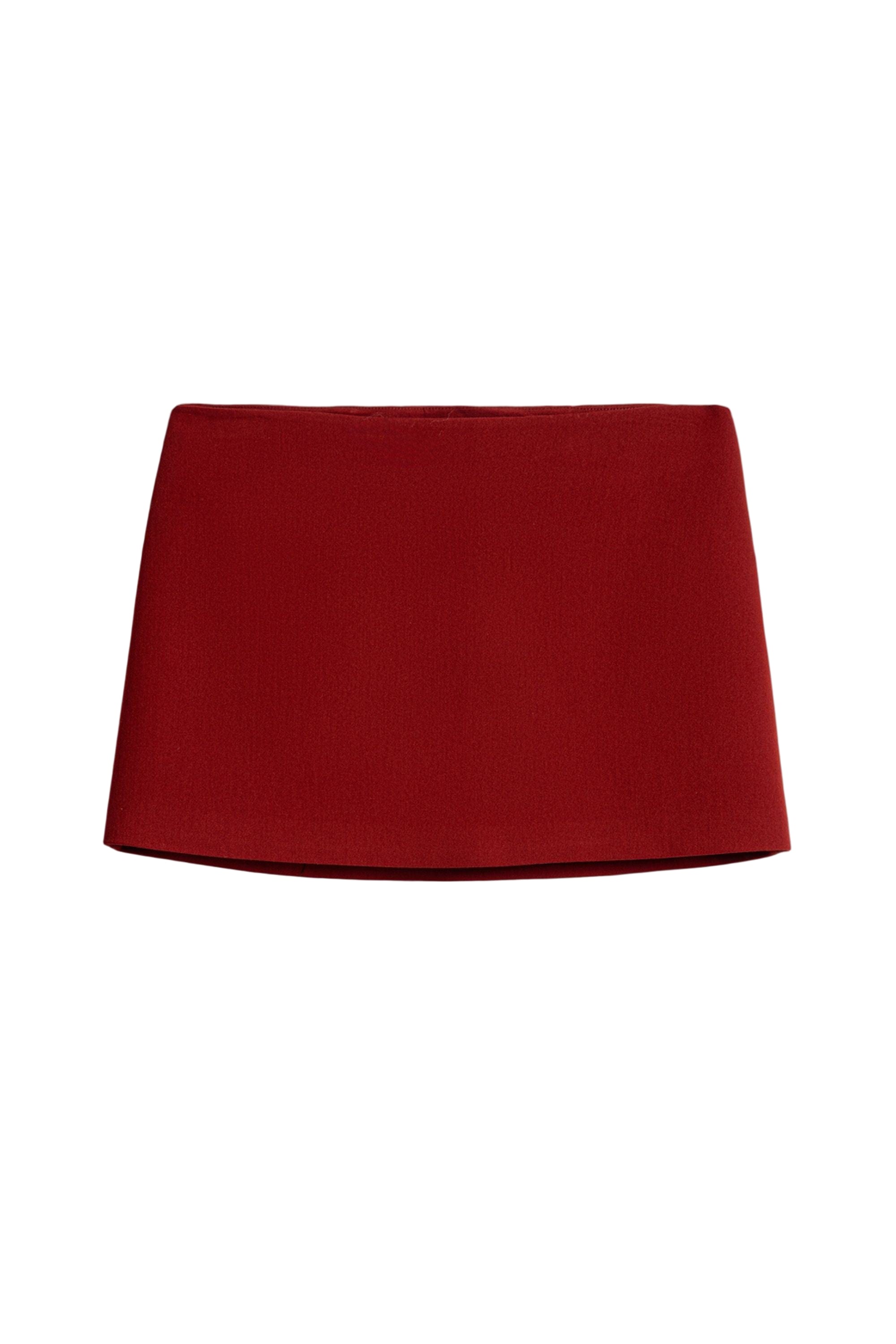Nocturne Clean-front Mini Skort In Red