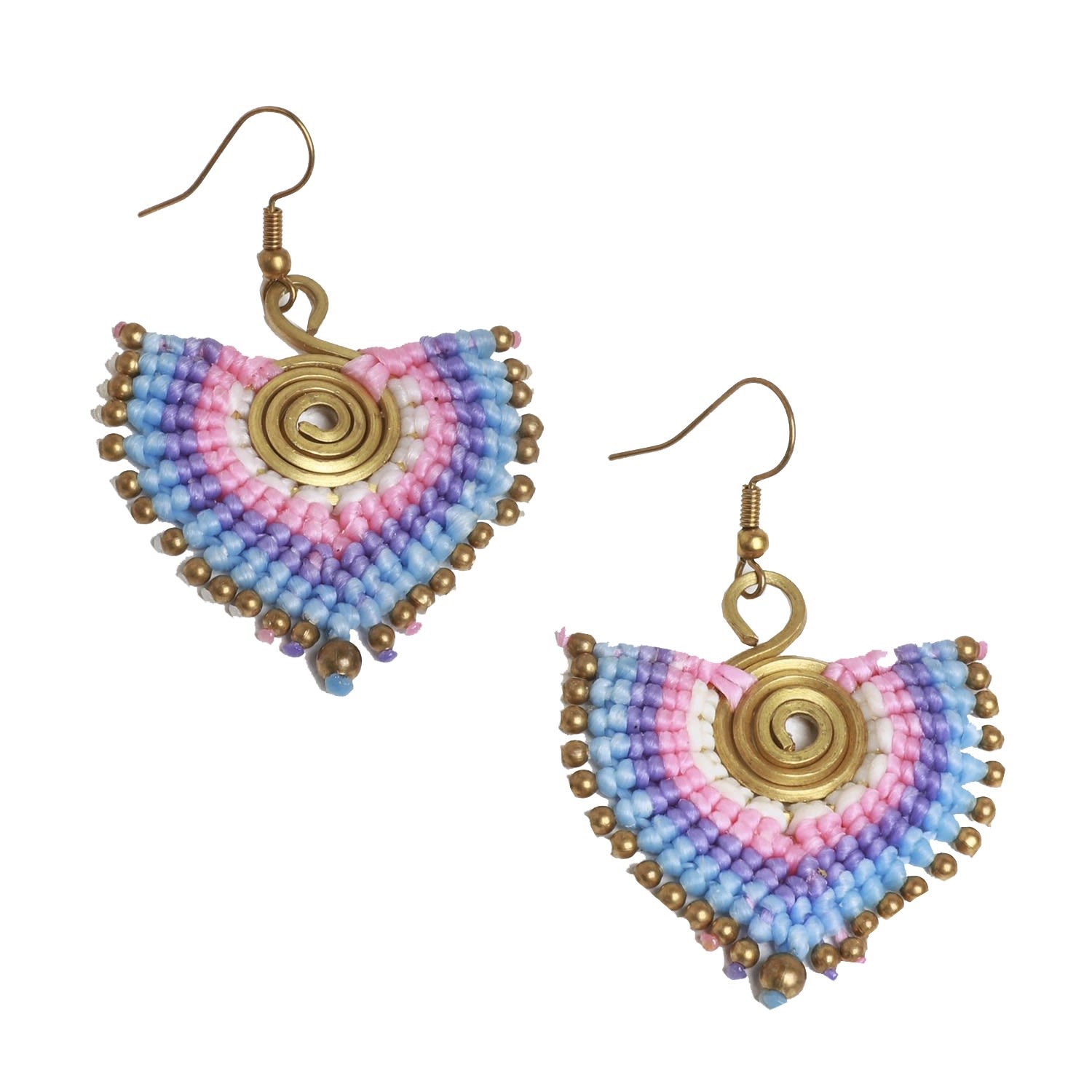 Betsy & Floss Women's Gold Statement Earrings In Pastels In Gold