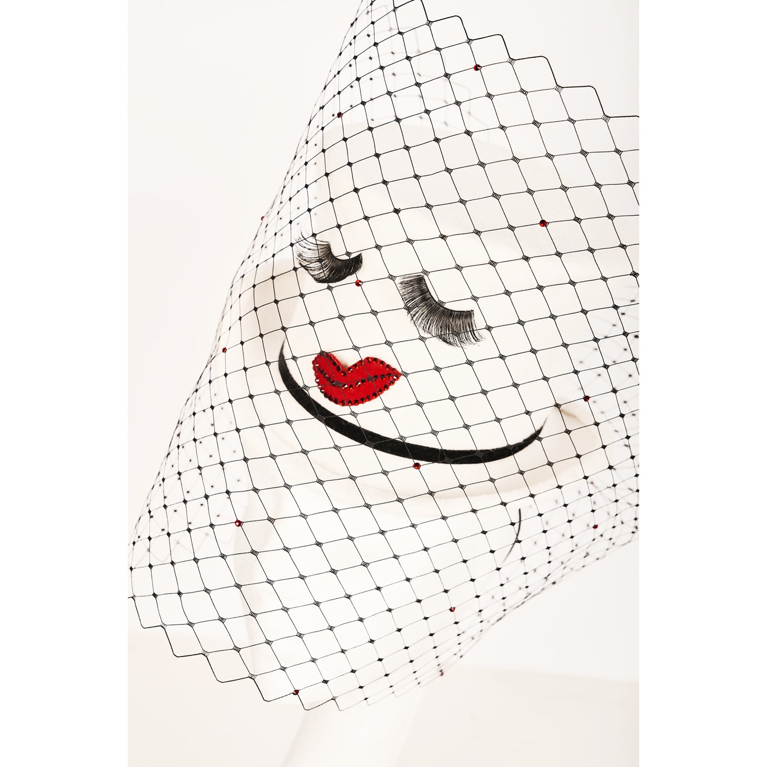 Women's White / Red / Black Blinkie | One Size | Victoria Grant