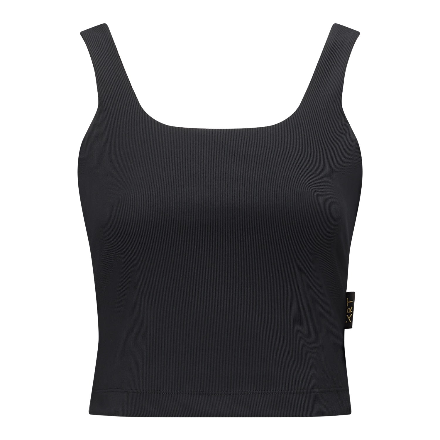 Women’s Exalt Slimming Sleeveless Rib Top Black Small Xrt