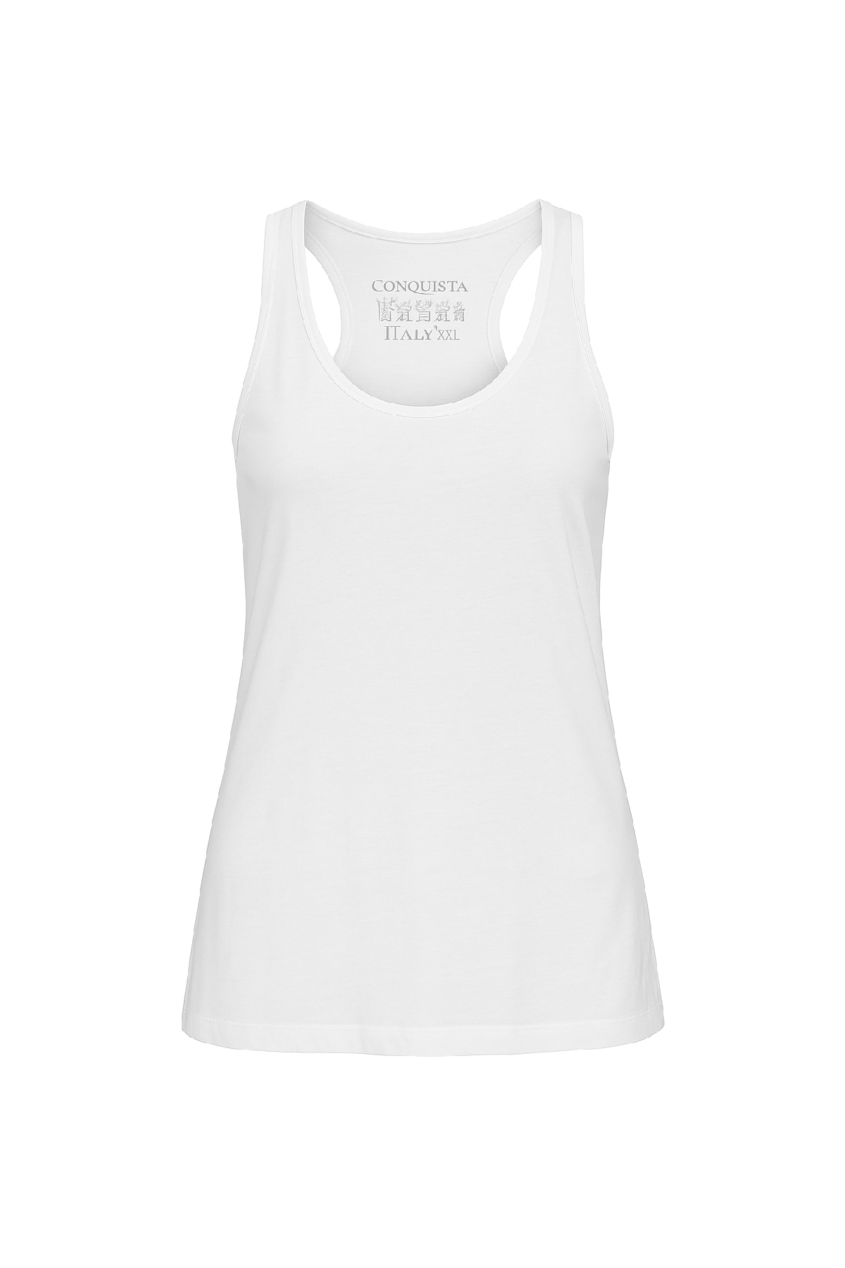 Women's Classic White Cotton Tank Top – Essential Everyday Comfort | Small | Conquista