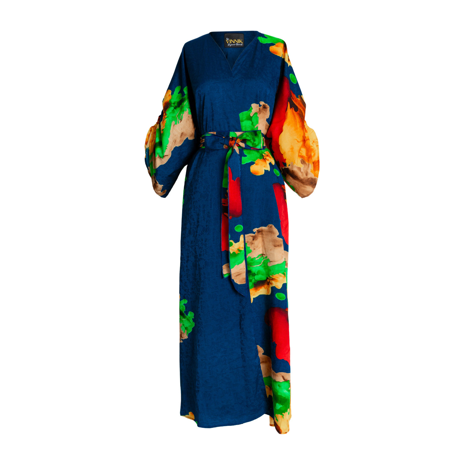 Women’s Red / Blue Downstage Duster- Nancy One Size Byvinnik