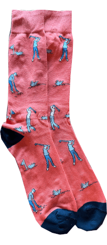 Men’s Foreplay Socks In Nantucket Red Lazyjack Press