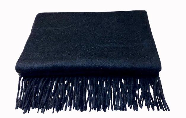 Women’s Large Scarf - Black One Size Emma Jane Knight