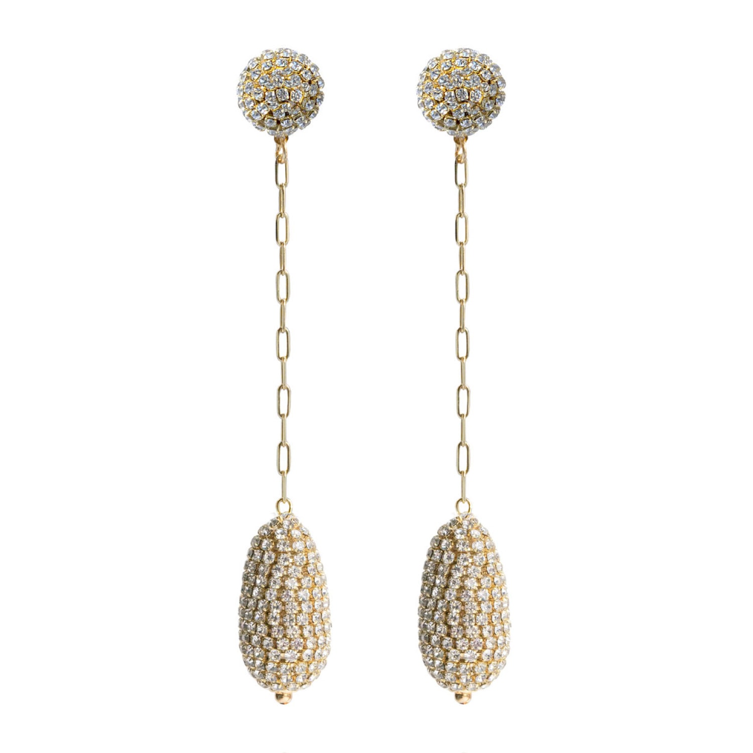 Saule Label Women's Marcelle Earrings In Long Golden Drop