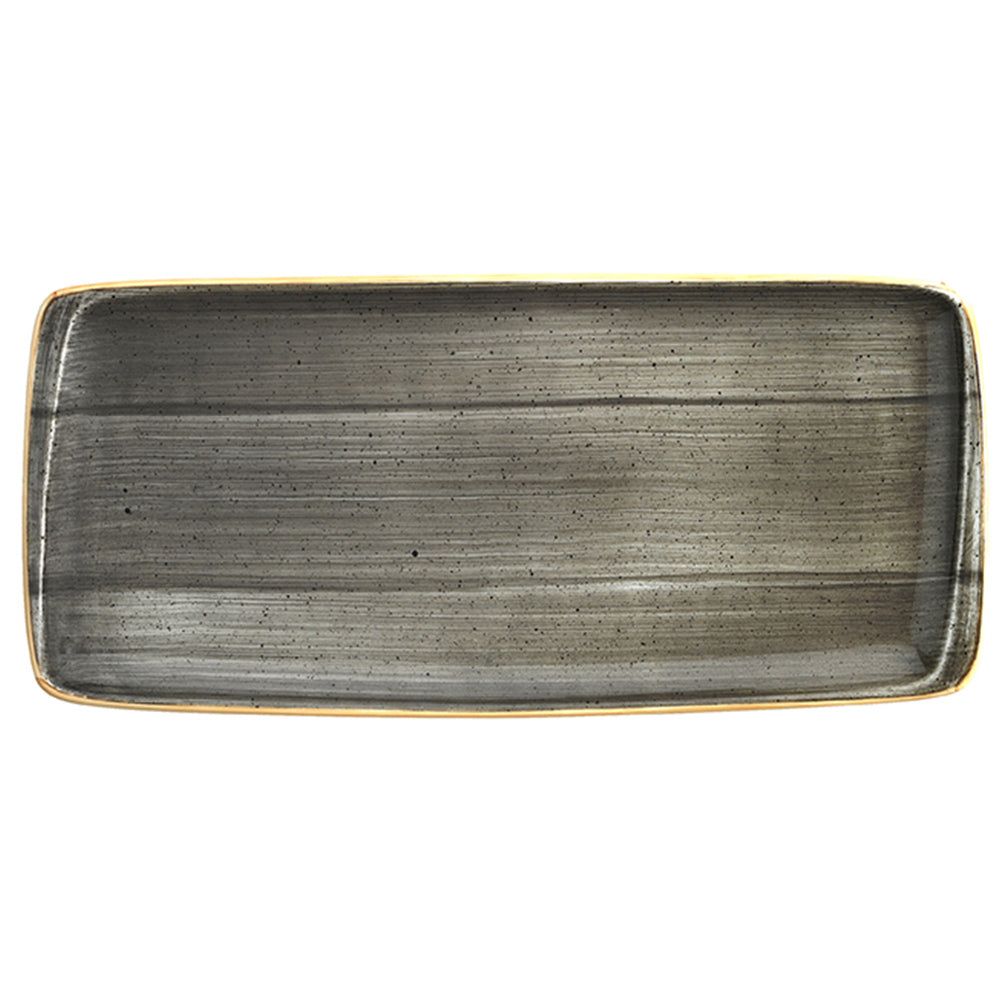 Turgla Home Space Rectangular Grey Porcelain Platter