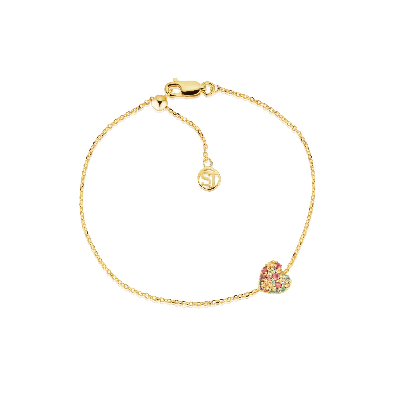 Sif Jakobs Jewellery Women's Bracelet Caro Gold & Rainbow In Gold