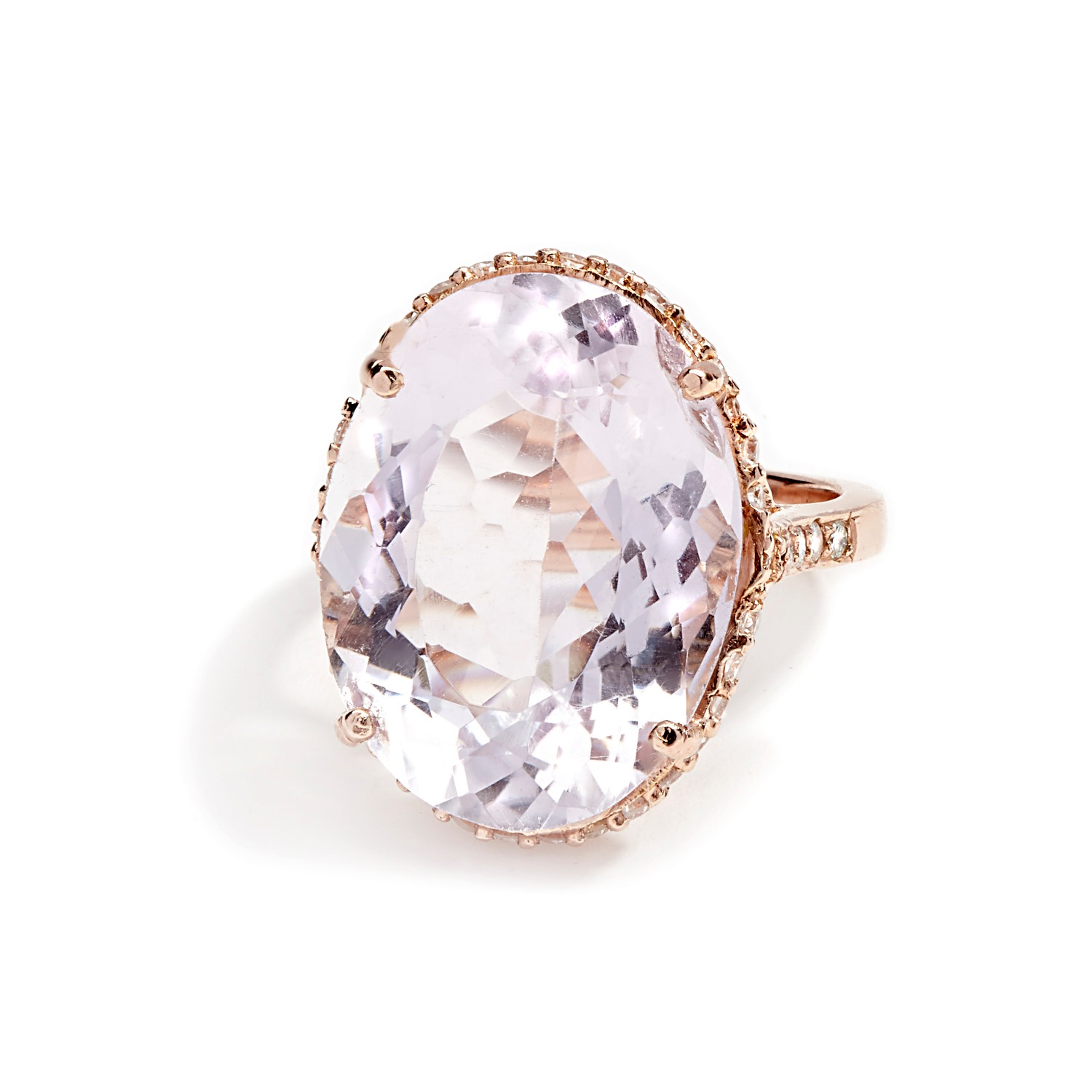 morganite cocktail ring