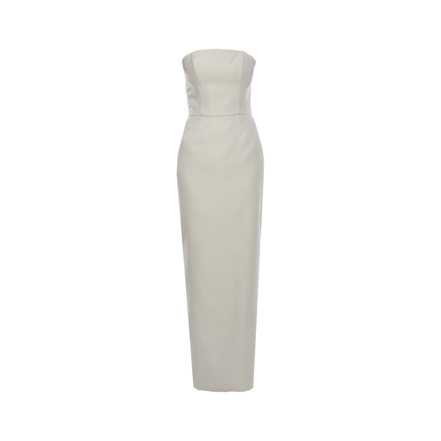 Women's Gigi Dress | Strapless Cone Maxi In White | Medium | Baé Special Moments