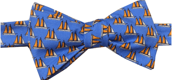 Lazyjack Press Men's Blue Three Sheets To The Wind Bow Tie In Blue
