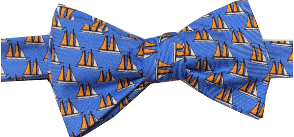 Men’s Blue Three Sheets To The Wind Bow Tie One Size Lazyjack Press