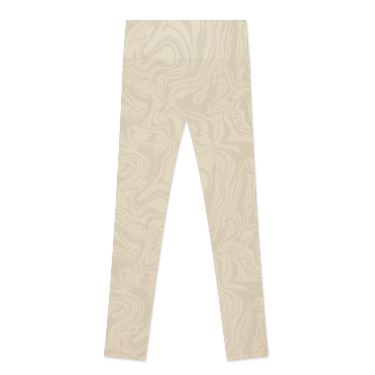 Jilla Active Women's Neutrals Ocean Swirl Leggings - Biscuit Beige In Beige